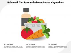 Diet icon balanced measurements processed marker importance illustrating