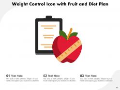 Diet icon balanced measurements processed marker importance illustrating