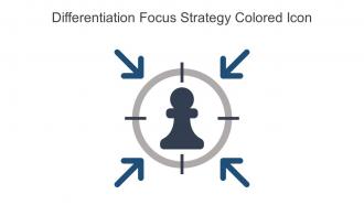 Differentiation Focus Strategy Colored Icon In Powerpoint Pptx Png And Editable Eps Format