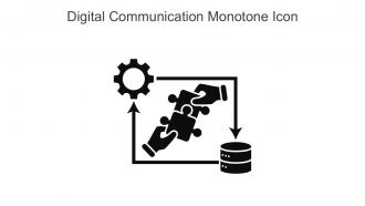 Digital Communication Monotone Icon In Powerpoint Pptx Png And Editable Eps Format