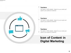 Digital Content Strategy Marketing Icon Media Services Process Team