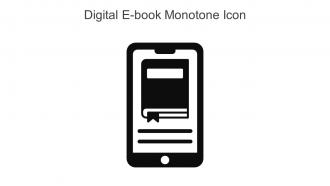 Digital E Book Monotone Icon In Powerpoint Pptx Png And Editable Eps Format