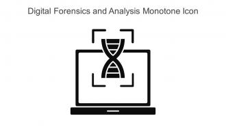 Digital Forensics And Analysis Monotone Icon In Powerpoint Pptx Png And Editable Eps Format