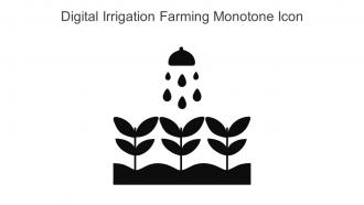 Digital Irrigation Farming Monotone Icon In Powerpoint Pptx Png And Editable Eps Format