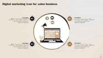 Digital Marketing Icon For Salon Business