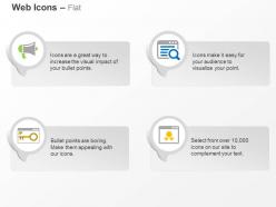 Digital marketing keywords search security page quality ppt icons graphics