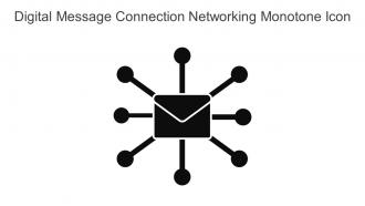 Digital Message Connection Networking Monotone Icon In Powerpoint Pptx Png And Editable Eps Format