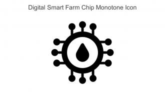 Digital Smart Farm Chip Monotone Icon In Powerpoint Pptx Png And Editable Eps Format