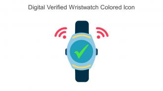 Digital Verified Wristwatch Colored Icon In Powerpoint Pptx Png And Editable Eps Format