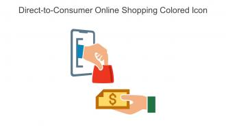 Direct To Consumer Online Shopping Colored Icon In Powerpoint Pptx Png And Editable Eps Format
