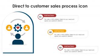 Direct To Customer Sales Process Icon