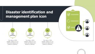 Disaster Identification And Management Plan Icon