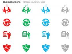 Discussion team in process checklist safety measures ppt icons graphics