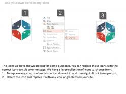 Dl four text boxes and icons for business process flat powerpoint design