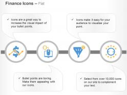 Dollar growth online income sales funnel financial cycle ppt icons graphics