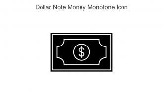 Dollar Note Money Monotone Icon In Powerpoint Pptx Png And Editable Eps Format