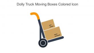 Dolly Truck Moving Boxes Colored Icon In Powerpoint Pptx Png And Editable Eps Format