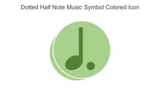 Dotted Half Note Music Symbol Colored Icon In Powerpoint Pptx Png And Editable Eps Format