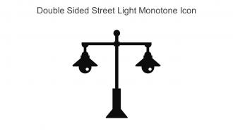 Double Sided Street Light Monotone Icon In Powerpoint Pptx Png And Editable Eps Format