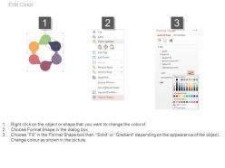 Download six staged circle chart and business icons flat powerpoint design