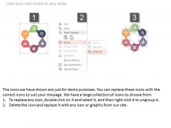 Download six staged circle chart and business icons flat powerpoint design