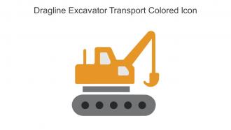 Dragline Excavator Transport Colored Icon In Powerpoint Pptx Png And Editable Eps Format