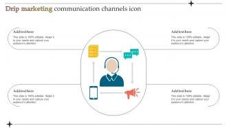 Drip Marketing Communication Channels Icon