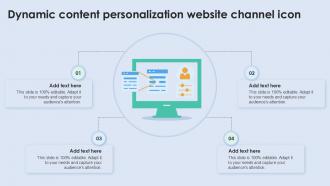 Dynamic Content Personalization Website Channel Icon Ppt Presentation