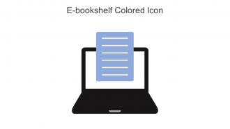 E Bookshelf Colored Icon In Powerpoint Pptx Png And Editable Eps Format
