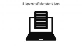 E Bookshelf Monotone Icon In Powerpoint Pptx Png And Editable Eps Format