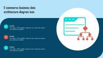 E Commerce Business Data Architecture Diagram Icon