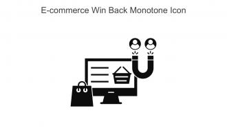 E Commerce Win Back Monotone Icon In Powerpoint Pptx Png And Editable Eps Format