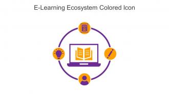 E Learning Ecosystem Colored Icon In Powerpoint Pptx Png And Editable Eps Format