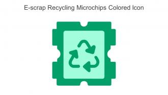E Scrap Recycling Microchips Colored Icon In Powerpoint Pptx Png And Editable Eps Format