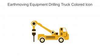 Earthmoving Equipment Drilling Truck Colored Icon In Powerpoint Pptx Png And Editable Eps Format