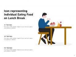 Eating Icon Restaurant Representing Schedule Individual