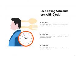 Eating Icon Restaurant Representing Schedule Individual
