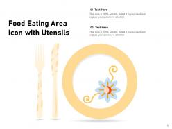 Eating Icon Restaurant Representing Schedule Individual