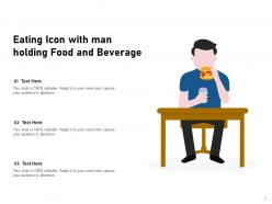 Eating Icon Restaurant Representing Schedule Individual