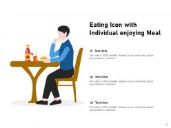 Eating Icon Restaurant Representing Schedule Individual