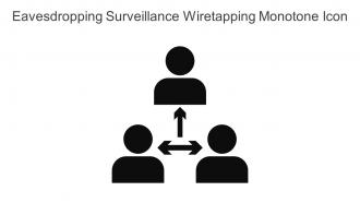 Eavesdropping Surveillance Wiretapping Monotone Icon In Powerpoint Pptx Png And Editable Eps Format
