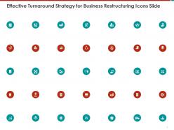 Effective turnaround strategy for business restructuring icons slide ppt powerpoint presentation gallery
