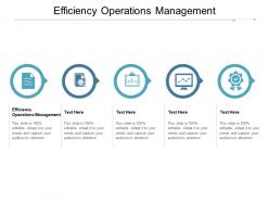 Efficiency operations management ppt powerpoint presentation icon layouts cpb
