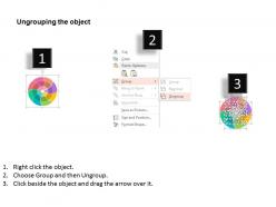 Eight staged circles with process icons flat powerpoint design