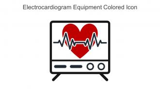 Electrocardiogram Equipment Colored Icon In Powerpoint Pptx Png And Editable Eps Format