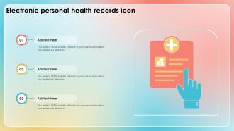 Electronic Personal Health Records Icon