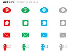 Email cloud computing wearable technology ppt icons graphics