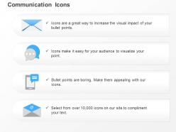 Email speech bubbles mobile message envelope ppt icons graphics