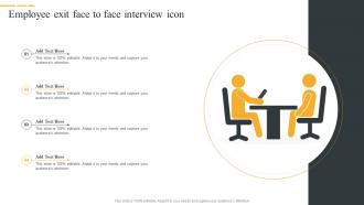 Employee Exit Face To Face Interview Icon