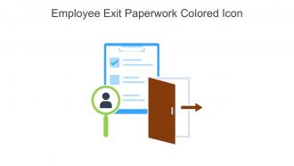 Employee Exit Paperwork Colored Icon In Powerpoint Pptx Png And Editable Eps Format